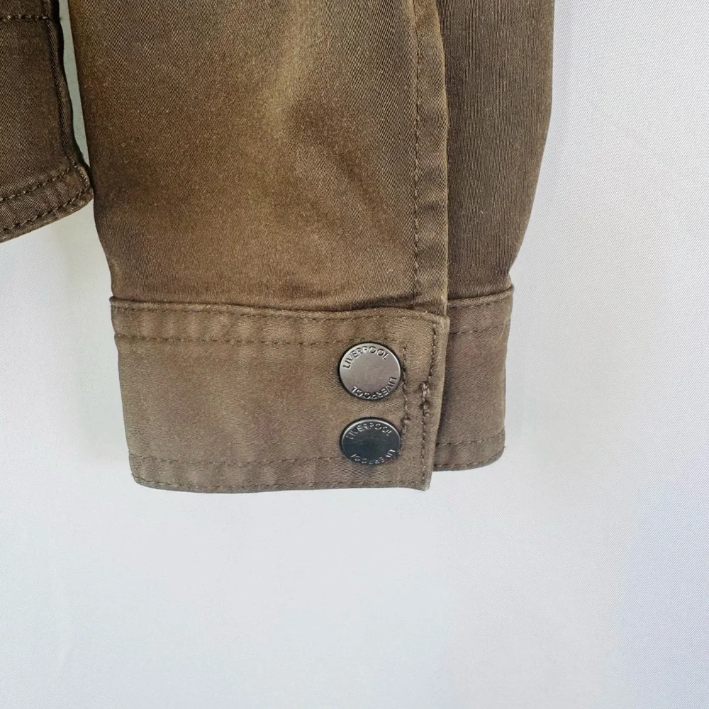 Liverpool Women’s Olive Green Military-Inspired Jacket – Like New, Size S
